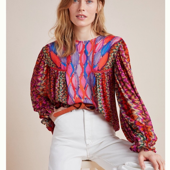 Anthropologie Tops - Anthro blank Miranda peasant top